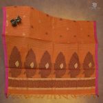 Rich Cotton Saree - Sunset Orange SASC34946