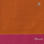 Rich Cotton Saree - Sunset Orange SASC34946 - Image 3