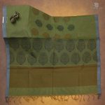 Rich Cotton Saree - Moss Green SASC34952