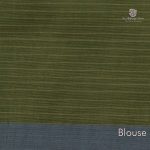 Rich Cotton Saree - Moss Green SASC34952 - Image 3