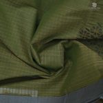 Rich Cotton Saree - Moss Green SASC34952 - Image 2