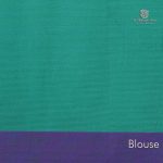 Rich Cotton Saree - Turquoise Blue SASC34956 - Image 3