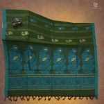 Rich Cotton Saree - Moss Green SASC34962