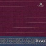 Rich Cotton Saree - Deep Maroon SASC34970 - Image 3