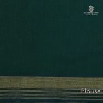 Rich Cotton Saree - Dark Green SASC34971 - Image 3