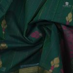 Rich Cotton Saree - Dark Green SASC34971 - Image 2