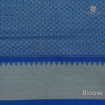 Rich Cotton Saree - Cerulean Blue SASC34974 - Image 3