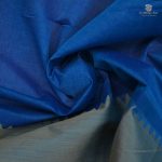 Rich Cotton Saree - Cerulean Blue SASC34974 - Image 2