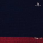 Rich Cotton Saree - Navy Blue SASC34977 - Image 3