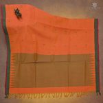 Rich Cotton Saree - Sunset Orange SASC34983