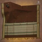 Rich Cotton Saree - Dark Brown SASC34984