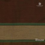 Rich Cotton Saree - Dark Brown SASC34984 - Image 3