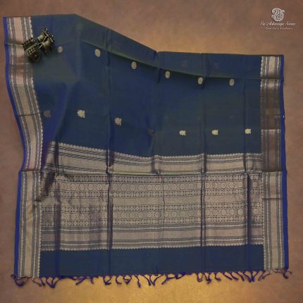 Rich Cotton Saree - Dual Shade Lavenderish Green SASC34987