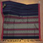 Rich Cotton Saree - Dark Blue SASC34995