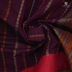 Rich Cotton Saree - Deep Maroon SASC34997 - Image 2