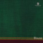 Rich Cotton Saree - Dark Green SASC34999 - Image 3