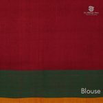Rich Cotton Saree - Bright Red SASC35003 - Image 3