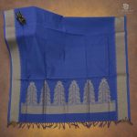 Rich Cotton Saree - Azure Blue SASC35004