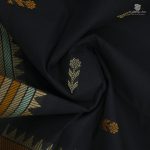Rich Cotton Saree - Black SASC35008 - Image 2