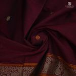 Rich Cotton Saree - Deep Maroon SASC35009 - Image 2