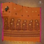 Rich Cotton Saree - Sunset Orange SASC35012