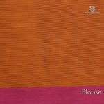 Rich Cotton Saree - Sunset Orange SASC35012 - Image 3