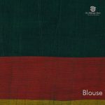 Rich Cotton Saree - Dark Green SASC35013 - Image 3