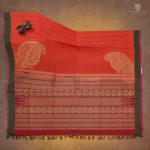 Rich Cotton Saree - Bright Red SASC35014