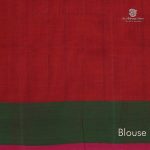 Rich Cotton Saree - Bright Red SASC35014 - Image 3