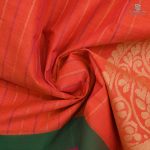 Rich Cotton Saree - Bright Red SASC35014 - Image 2