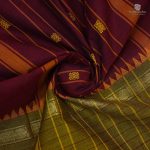 Chettinad Cotton Sarees Deep Maroon SASC35024 - Image 2