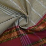 Chettinad Cotton Sarees Latte Brown SASC35032 - Image 2