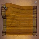 Chettinad Cotton Sarees Brownish Yellow SASC35040 - Image 3