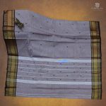 Chettinad Cotton Sarees Light Gray SASC35044 - Image 3