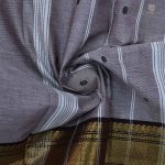 Chettinad Cotton Sarees Light Gray SASC35044 - Image 2