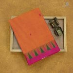 Chettinad Cotton Sarees Sunset Orange SASC35049