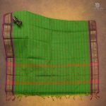 Chettinad Cotton Sarees Parrot Green SASC35062 - Image 3