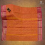 Chettinad Cotton Sarees Sunset Orange SASC35064 - Image 3
