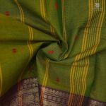 Chettinad Cotton Sarees Pickle Green SASC35065 - Image 2