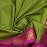 10 Yards Kalyani Cotton Sarees - Parrot Green SASTKC35066 - Image 2