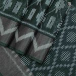 Kora Silk Cotton Sarees - Dark Green SAS35083