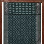 Kora Silk Cotton Sarees - Dark Green SAS35083 - Image 3