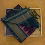 Kora Silk Cotton Sarees - Purple SAS35088 - Image 4