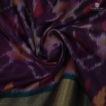 Kora Silk Cotton Sarees - Purple SAS35088 - Image 2