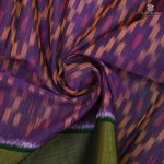 Kora Silk Cotton Sarees - Purple SAS35091 - Image 2