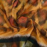 Kora Silk Cotton Sarees - Orangish Yellow SAS35100 - Image 2