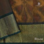 Kora Silk Cotton Sarees - Orangish Yellow SAS35100 - Image 5