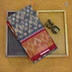 Kora Silk Cotton Sarees - Gray SAS35102 - Image 5