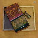 Kora Silk Cotton Sarees - Mauve Pink SAS35103 - Image 6