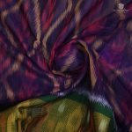 Kora Silk Cotton Sarees - Dark Purple SAS35106 - Image 2